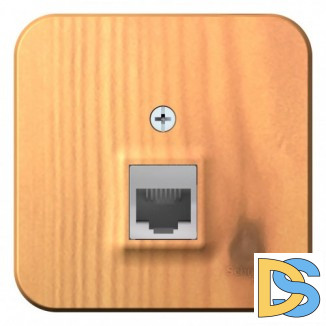 Розетка компьютерная RJ45, кат.5E, изолир пластина Schneider Blanca Ясень