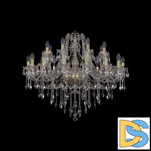 Подвесная люстра Bohemia Ivele Crystal 1415/16+8/360 G