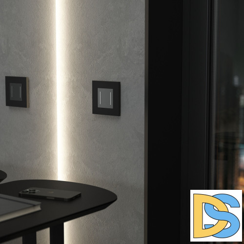 Рамка на 1 пост Werkel Slab (черный матовый) W0012908