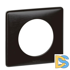 Рамка 1-постовая Legrand Celiane карбон 068981