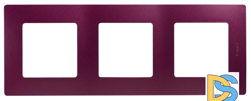 Рамка 3-постовая Legrand Etika сливовая 672563