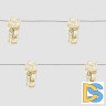 Светодиодная гирлянда Feron Прищепки USB теплый белый без мерцания CL574 41652