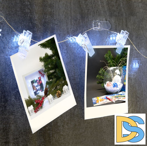 Светодиодная гирлянда Feron Прищепки USB теплый белый без мерцания CL574 41652