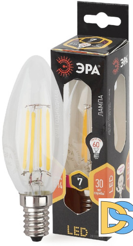 Лампа светодиодная Эра E14 7W 2700K F-LED B35-7W-827-E14 Б0027942