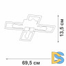 Потолочная люстра Vitaluce V3031-7/4PL