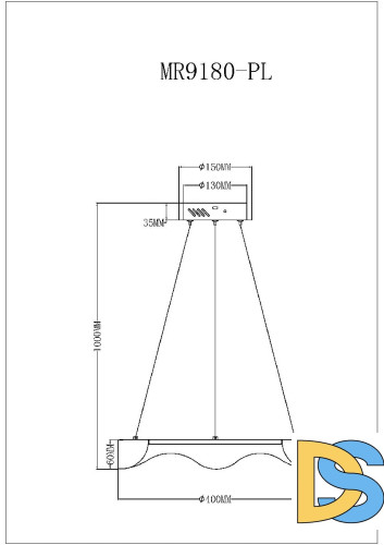 Подвесной светильник Myfar Diona MR9180-PL