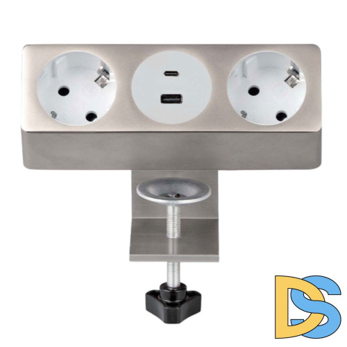 Блок розеток 10A (2 секции, USB и Type C) Mebax 00-00002739