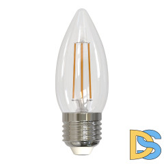 Лампа светодиодная диммируемая (UL-00003643) Uniel E27 5W прозрачная LED-C35-5W/WW/E27/CL/DIM GLA01TR