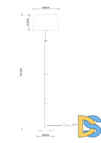Торшер Arte Lamp Robert A5066PN-1BK