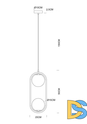 Подвесной светильник Arte Lamp Matisse A7745SP-2BK