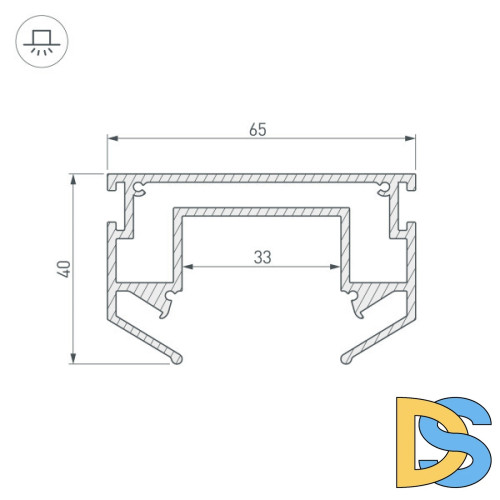 Профиль-держатель Arlight LGD-Strech-4TR-2000 033090