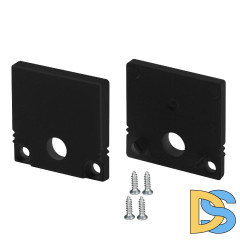 Заглушка Arlight SL-SLIM20-H20 BLACK с отверстием  047637