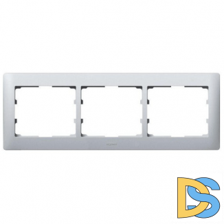 Рамка 3 поста горизонтальная Legrand Galea Life - алюминий