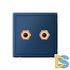 Акустическая Розетка двойная, Schneider Electric Art Gallery, цвет Аквамарин