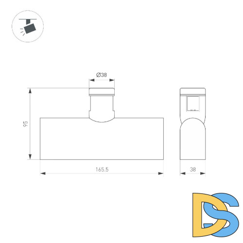 Трековый светильники Arlight ART-APRIORI-LASER-L165-8W Day4000 044903