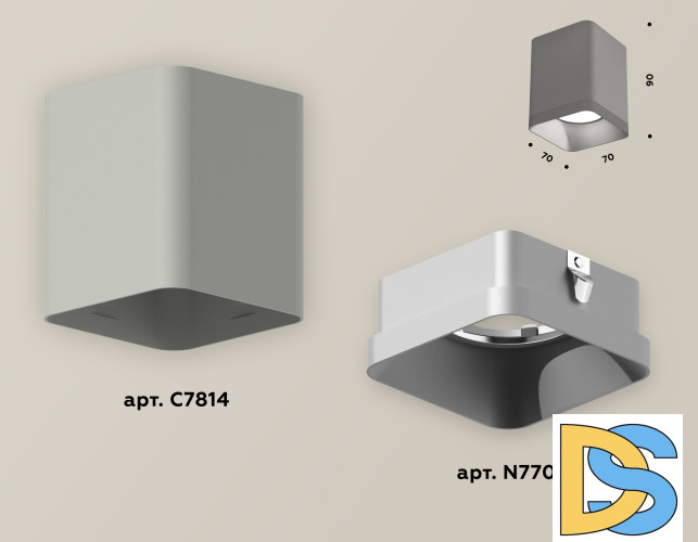 Накладной светильник Ambrella Light Techno XS7814003 (C7814, N7703)