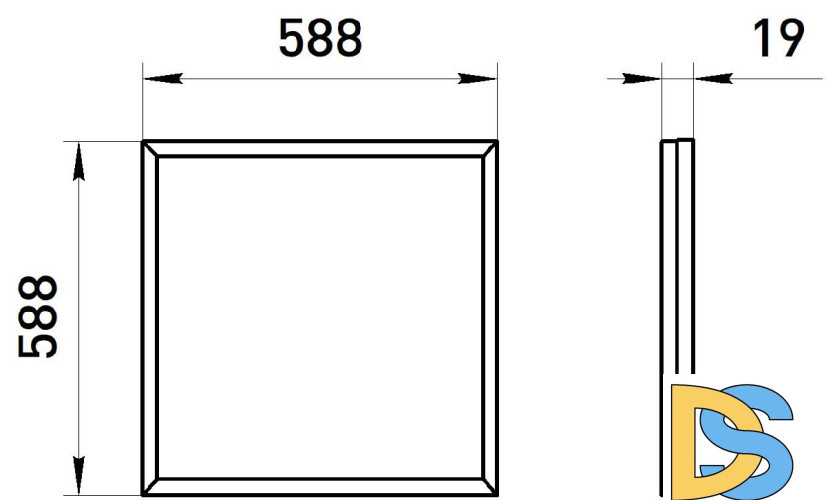 Светодиодная панель Эра SPO-14-38-6K-BL Б0063079