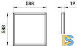 Светодиодная панель Эра SPO-14-38-6K-BL Б0063079