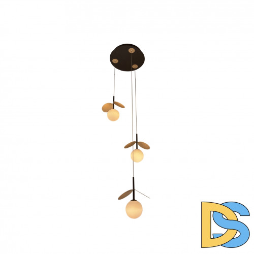 Подвесной светильник iLedex Savage C4644-3 MBK+SGD