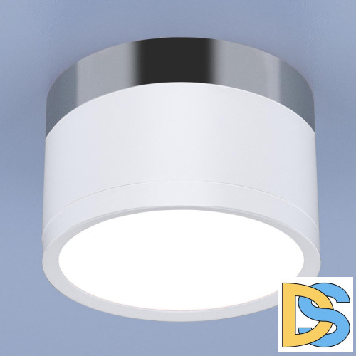 Потолочный светодиодный светильник Elektrostandard DLR029 10W 4200K белый матовый/хром 4690389122002
