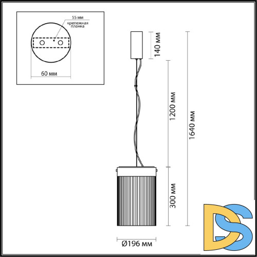 Подвесной светильник Odeon Light Pillari 5047/15L