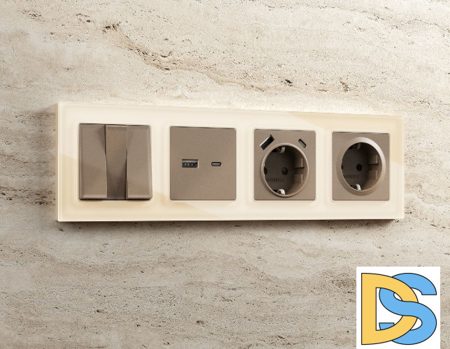 Рамка одноместная Ambrella Volt Platos AF330301