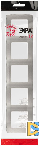 Рамка для розеток и выключателей на 5 постов Эра 12-5005-16 Б0065743