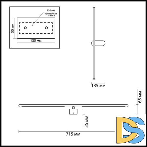 Настенный светодиодный светильник Odeon Light Mill 3858/12WB