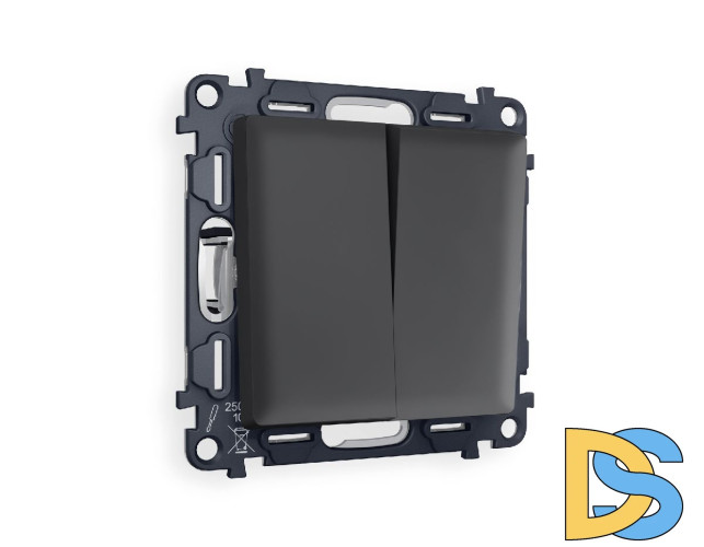 Комплект механизма 2-кл выключателя Ambrella Volt Alfa MA903010