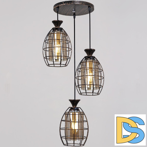 Подвесной светильник Reluce 03525-0.9-03 BK+GD