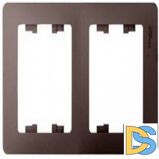 Рамка 2-ая (двойная), Платина, серия Glossa, Schneider Electric