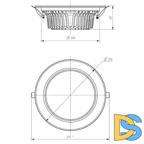 Встраиваемый светильник Эра SDL-10-90-40K-W25 Б0049708