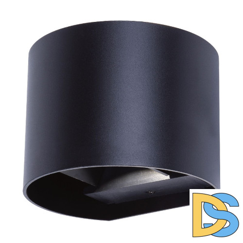 Уличный настенный светильник Uniel ULU-S56B-2x3W/3000K+4000K+6000K IP65 BLACK UL-00010855