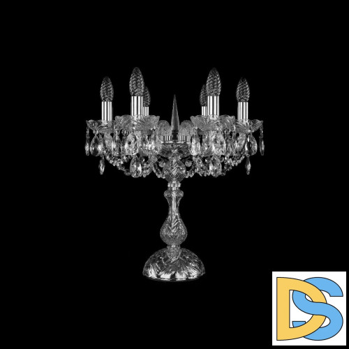 Настольная лампа Bohemia Ivele Crystal 1402L/6/141-47 Ni