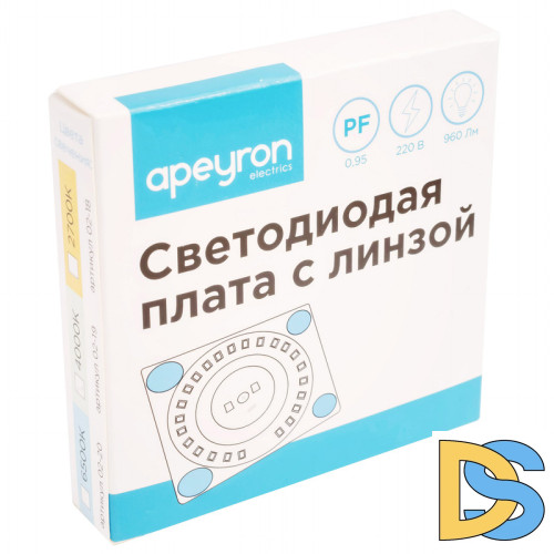 Светодиодная плата Apeyron 220В 2835 12Вт 6500К IP20 02-20