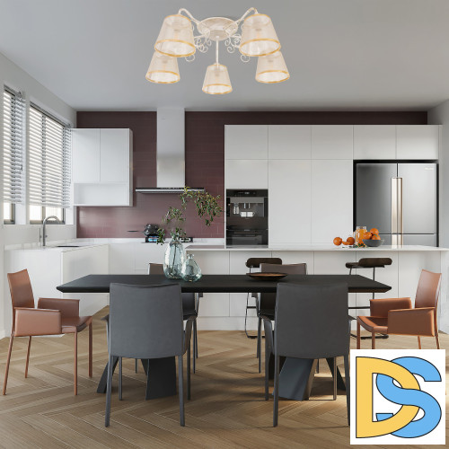 Потолочная люстра Arte Milano 341120/5 WT+G