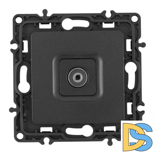 Розетка TV Arte Milano 217.43-1.black