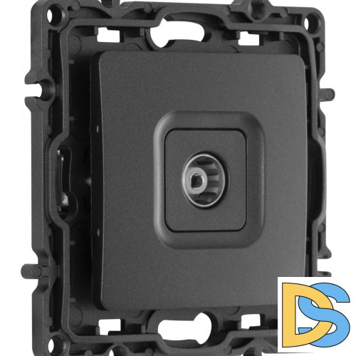 Розетка TV Arte Milano 217.43-1.black