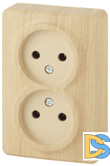 Розетка 2х2P Эра 11-2202-11 Б0020684