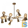 Люстра на штанге Loft IT Halley 10046/10 Gold