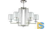 Подвесная люстра Crystal Lux Nicolas NICOLAS SP-PL6 NICKEL/WHITE