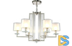 Подвесная люстра Crystal Lux Nicolas NICOLAS SP-PL6 NICKEL/WHITE