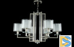 Подвесная люстра Crystal Lux Nicolas NICOLAS SP-PL6 NICKEL/WHITE