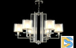 Подвесная люстра Crystal Lux Nicolas NICOLAS SP-PL6 NICKEL/WHITE