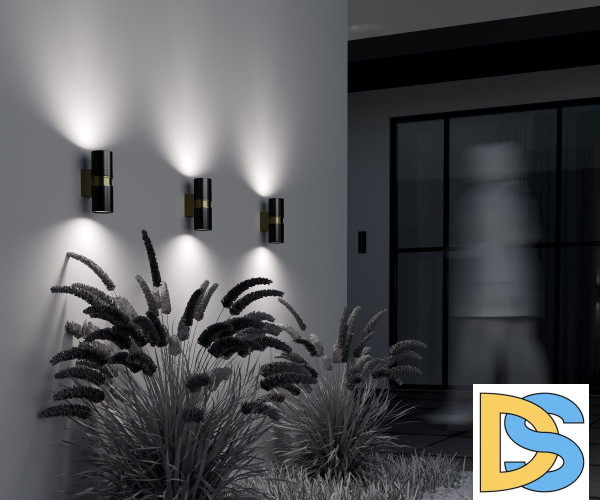 Уличный настенный светильник Maytoni Bowery O582WL-02B