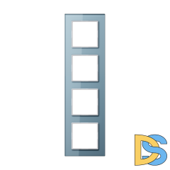 Рамка четырехместная Jung AC584GLBLGR