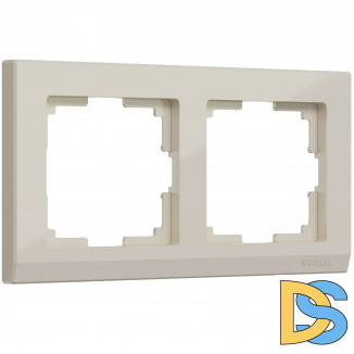 Рамка на 2 поста (слоновая кость) W0021803