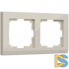 Рамка на 2 поста (слоновая кость) W0021803