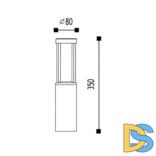 Ландшафтный светильник Elvan PJ-1512/1-11.5W-WW-Gr
