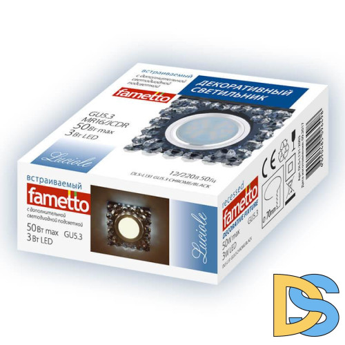 Встраиваемый светильник Fametto Luciole DLS-L130 GU5.3 Chrome/Clear